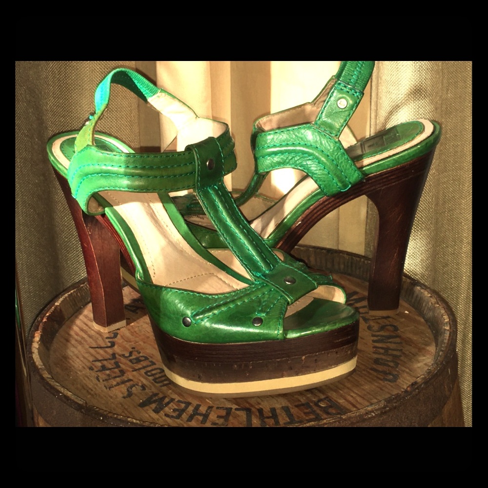 Frye platform sandals